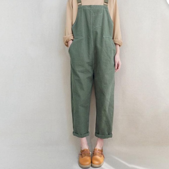 Linen Overalls - Picture 2 of 7